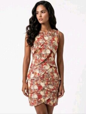 Esley Petal Layred Mini Dress Size S